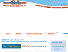 Tablet Screenshot of gordonsagencies.com